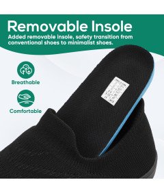 Sixspace Buty Damskie Slip-On Oddychające i Wygodne Czarne Rozmiar 44 EU