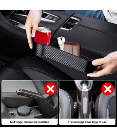 Schowek Samochodowy Między Fotel Organizer Szczelinowy Zestaw 2 Sztuki