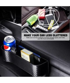 Schowek Samochodowy Między Fotel Organizer Szczelinowy Zestaw 2 Sztuki