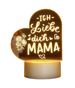 Lampka LED dla Mamy Prezent na Urodziny Dzień Matki 18x10 cm