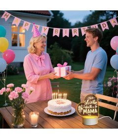 Lampka LED dla Mamy Prezent na Urodziny Dzień Matki 18x10 cm