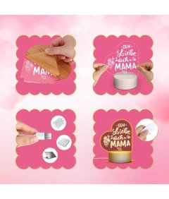 Lampka LED dla Mamy Prezent na Urodziny Dzień Matki 18x10 cm