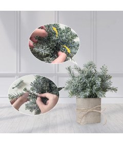 Sztuczne Rośliny Dekoracyjne Mini Doniczki Ozdobne Różne Rodzaje 4 szt
