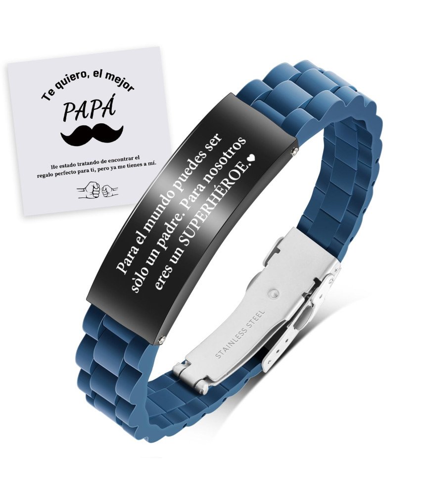 Męska Bransoletka Prezent dla Taty Dzień Ojca Te quiero, el mejor PAPÁ