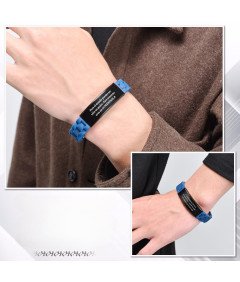 Męska Bransoletka Prezent dla Taty Dzień Ojca Te quiero, el mejor PAPÁ