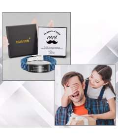 Męska Bransoletka Prezent dla Taty Dzień Ojca Te quiero, el mejor PAPÁ