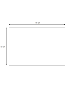 Dywan Prostokątny z Naturalnej Juty Ręcznie Tkany 60x90 cm Niebieski