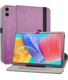 Etui Obrotowe do TECLAST P25T 10,1" Skóra PU z Funkcją Stojaka Fioletowe