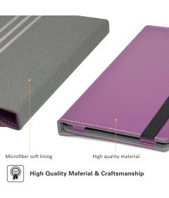 Etui Obrotowe do TECLAST P25T 10,1" Skóra PU z Funkcją Stojaka Fioletowe