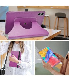 Etui Obrotowe do TECLAST P25T 10,1" Skóra PU z Funkcją Stojaka Fioletowe