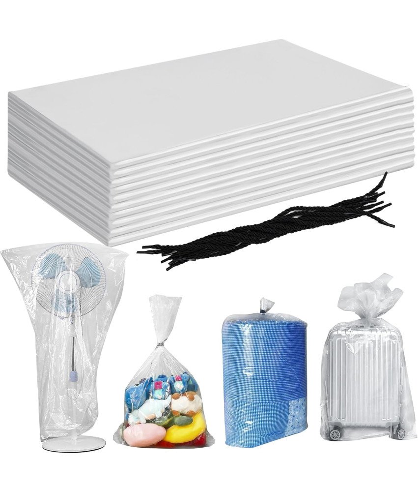 Opakowanie 10 Przezroczystych Plastikowych Torebek 100x152 cm Pyłoszczelne