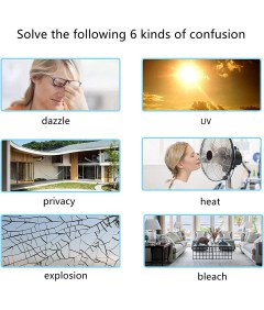 Folia Okienna Przeciwsłoneczna Lustrzana 90x200 cm Samoprzylepna Srebrna UV