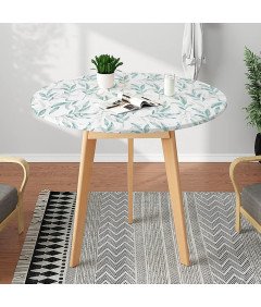 Tapeta Okleina Samoprzylepna do Ścian Mebli Biała Liście 59 x 300 cm