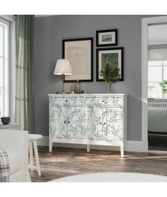 Tapeta Okleina Samoprzylepna do Ścian Mebli Biała Liście 59 x 300 cm