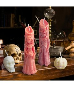 Silikonowe Formy na Świece 4 Sztuki na Halloween Zestaw do Tworzenia Świec