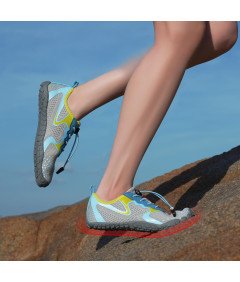 Kyopp Buty Dziecięce Barefoot Oddychające Turystyczne Rozmiar 33 Szare