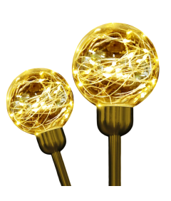 SALCAR Lampy Solarne LED Ogrodowe 2 Sztuki 600 mAh 8 Trybów Wodoodporne