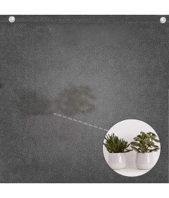 Sekey Osłona Balkonowa 75x300 cm Czarna 220 g/m² z Oczkami i Opaskami