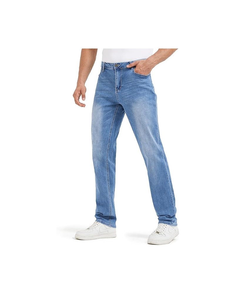 Zylioo Spodnie Męskie Jeansy Slim Fit Długie Wygodne Granatowe Rozmiar 34