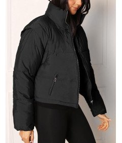 Cicy Bell Ženska puhovka s snemljivimi rokavi Black XXL
