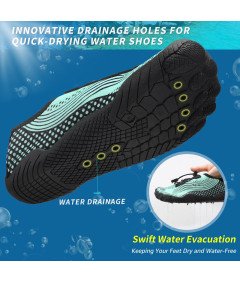 ZHR Buty do Wody Męskie do Pływania na Jeżowce Plażę Koralowce Zielone 45