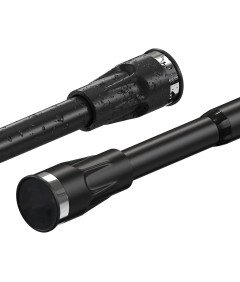 Drążek Teleskopowy do Zasłony Prysznicowej 141-187 cm z Przyssawkami Czarny