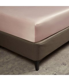 Prześcieradło z Gumką 160x200x30 cm Gładkie Oddychające Eleganckie Różowe