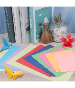 Moinkerin Papier Origami 300 Arkuszy 15x15 cm 70 g/m² 20 Kolorów Dwustronny