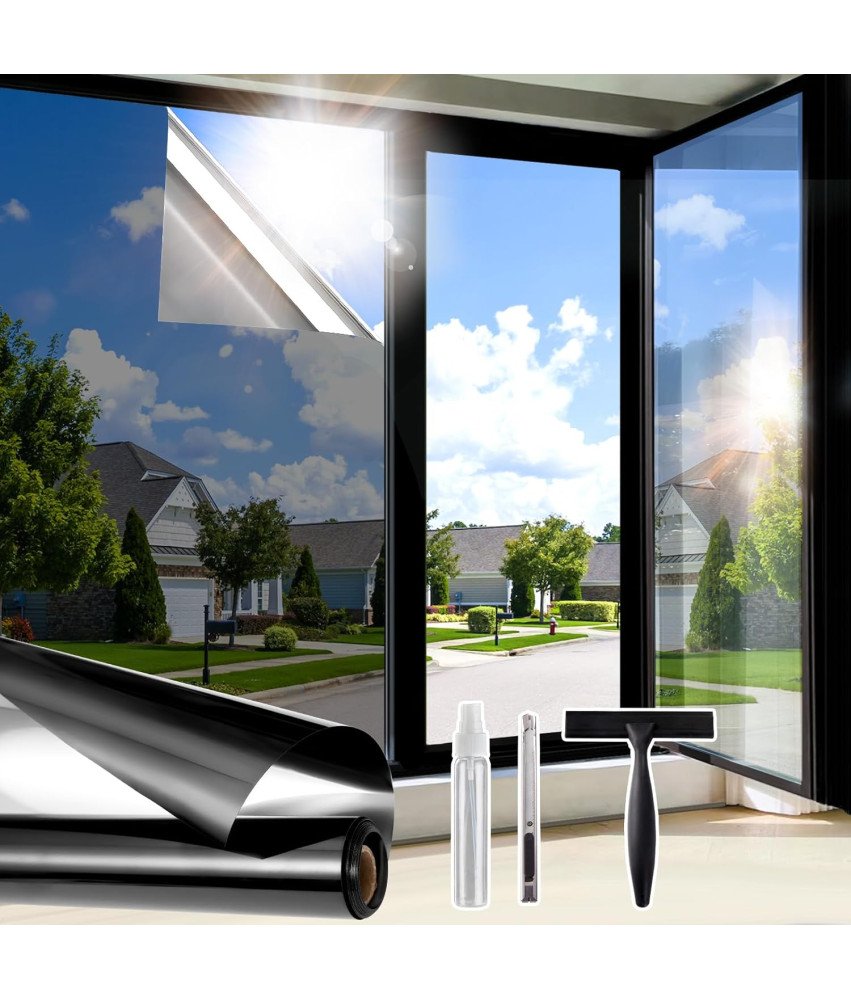 Folia Okienna Lustrzana UV 75x300 cm Termiczna Samoprzylepna Jednostronna