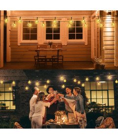 Lampki Solarne Girlanda 10m 65 Diod Kule LED 8 Trybów Wodoodporne IP65