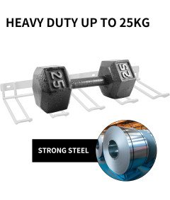 Uchwyt Ścienny na Narzędzia Wiertarkę 4 Wieszaki Organizer do Garażu Biały