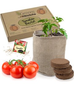 Zestaw do Uprawy Warzyw z Nasionami Pomidorów Ziemią i Jutowym Workiem
