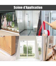 Uszczelka do Drzwi i Okien Samoprzylepna Gumowa 3,5 cm x 8 m Przezroczysta