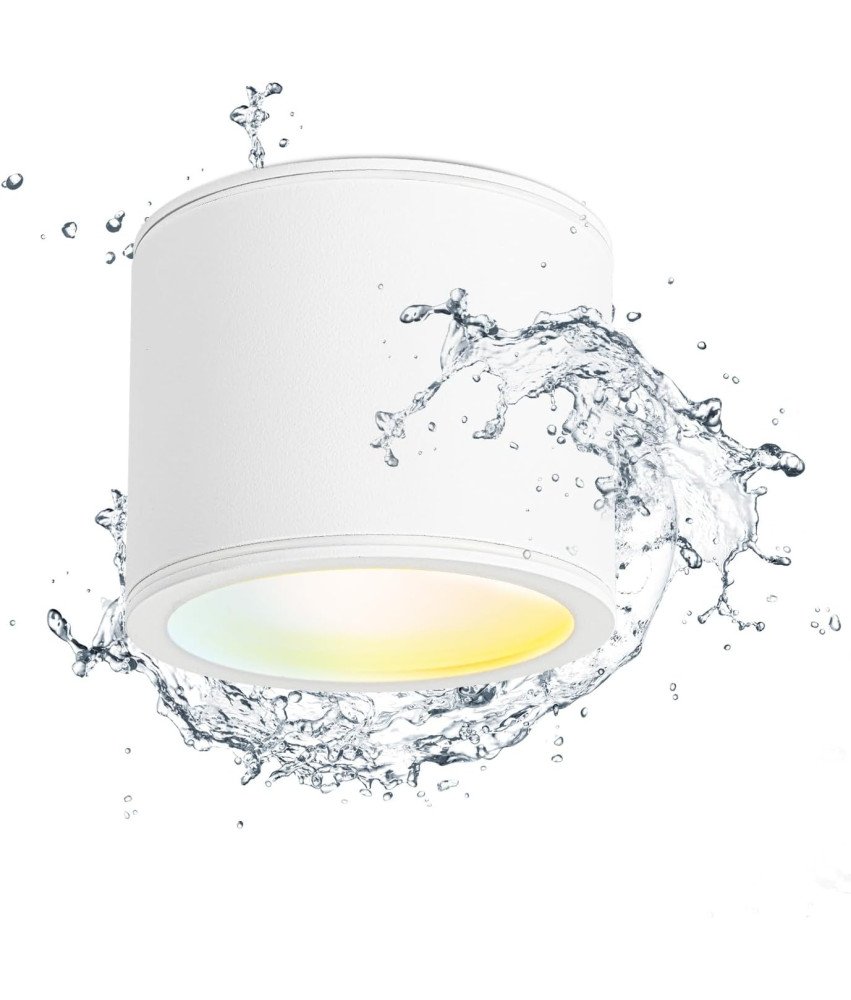 Glenlux Reflektor Sufitowy Lampa LED GX53 9W IP44 3 Barwy Światła Biały