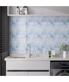 Samoprzylepne Panele Ścienne 20 Sztuk 30,5 x 30,5 cm 1,86 m² Niebieskie