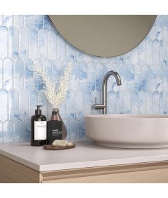 Samoprzylepne Panele Ścienne 20 Sztuk 30,5 x 30,5 cm 1,86 m² Niebieskie