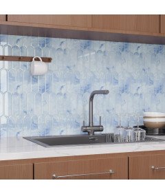 Samoprzylepne Panele Ścienne 20 Sztuk 30,5 x 30,5 cm 1,86 m² Niebieskie