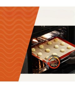 Zestaw 3 Maty Silikonowe do Pieczenia bez BPA 2x 29,5x42 cm i 1x 29x21 cm