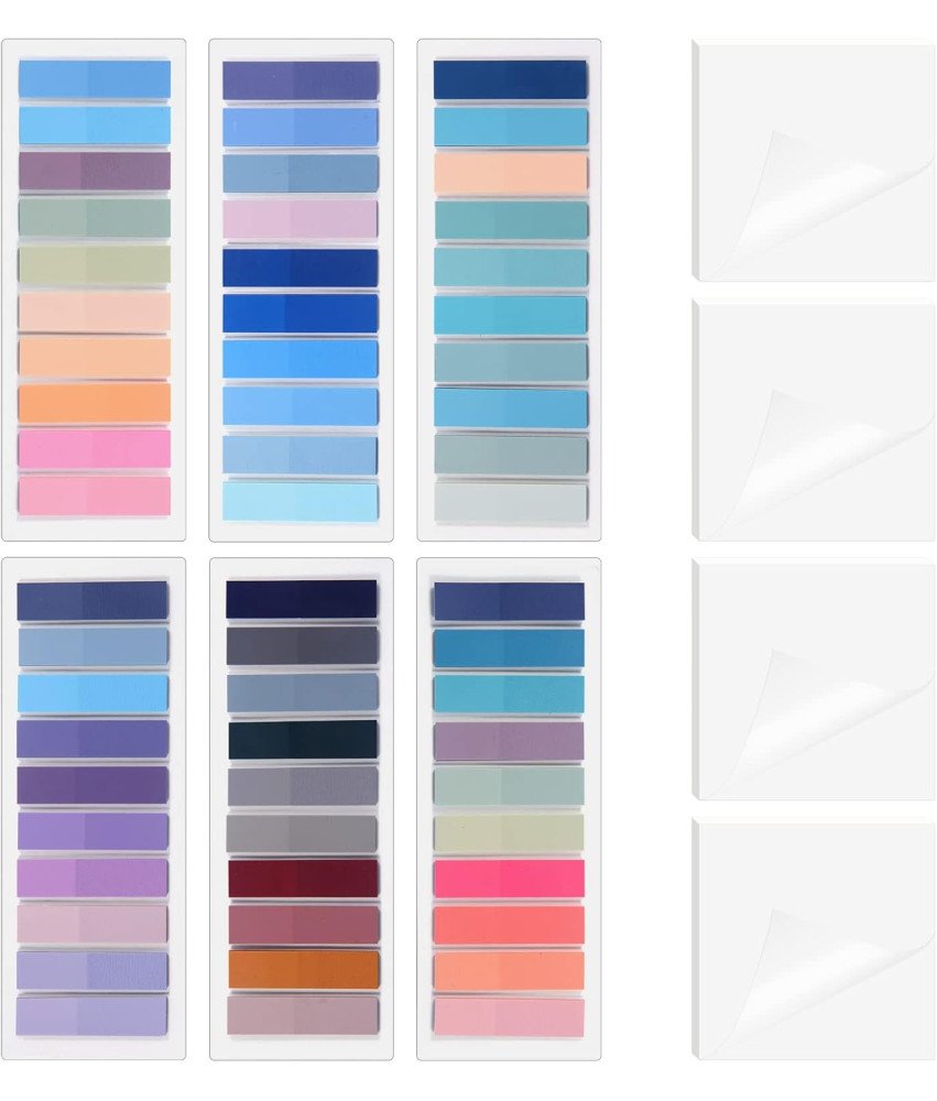 Zakładki Indeksujące Karteczki 1400 Sztuk PET Wielokolorowe Do Organizacji