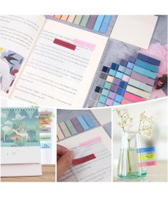 Zakładki Indeksujące Karteczki 1400 Sztuk PET Wielokolorowe Do Organizacji