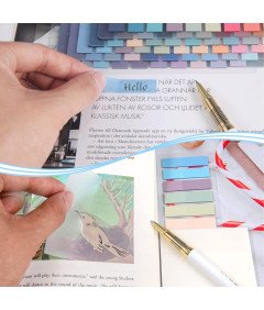 Zakładki Indeksujące Karteczki 1400 Sztuk PET Wielokolorowe Do Organizacji