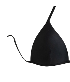 Damski Strój Kąpielowy Bikini Push Up Wiązany Trójkąt Czarny M