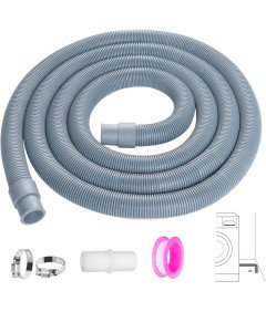 Uniwersalny Wąż Odpływowy 2,5 m Zestaw Przedłużający do Pralki i Zmywarki
