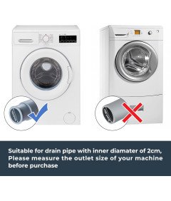 Uniwersalny Wąż Odpływowy 2,5 m Zestaw Przedłużający do Pralki i Zmywarki