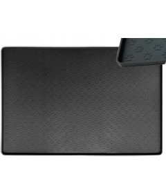 Silikonowa Mata dla Psa Kota 30x48 cm Wodoodporna Antypoślizgowa Czarna