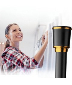 MEISENBERG Drążek Teleskopowy Karnisz Bez Wiercenia 120-170 cm Czarny