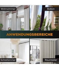 MEISENBERG Drążek Teleskopowy Karnisz Bez Wiercenia 120-170 cm Czarny