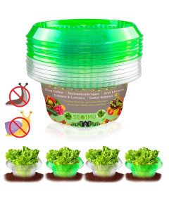 Obręcze Kołnierze Przeciw Ślimakom 24 Sztuki Ø 24 cm Ochrona Uprawa Roślin