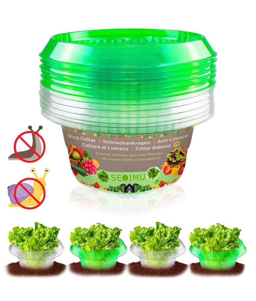 Obręcze Kołnierze Przeciw Ślimakom 24 Sztuki Ø 24 cm Ochrona Uprawa Roślin