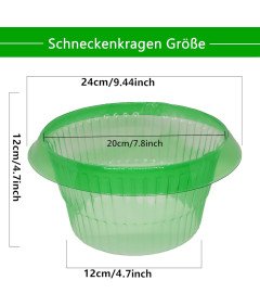 Obręcze Przeciw Ślimakom 12 sztuk Ø 24 cm do Roślin Wielokrotnego Użytku